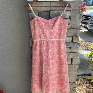 Elie Tahari McKenna Pink Cream Dress